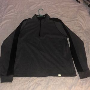 Grey quarter zip sweater